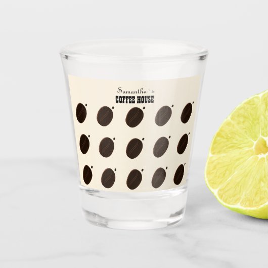 Coffee Bean Merk Zakelijk Professioneel Shot Glas (Voorkant)