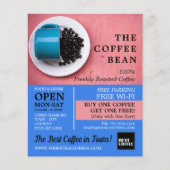 Coffee Bean Mok, Barista, Café, Coffeehouse Advert Flyer (Voorkant)
