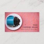 Coffee Bean Mok, Barista, Café, Coffeehouse Visitekaartje (Voorkant)