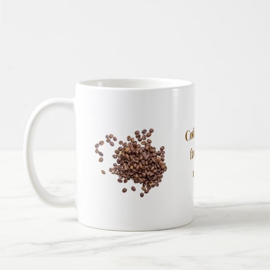 Coffee bean mug koffiemok (Links)