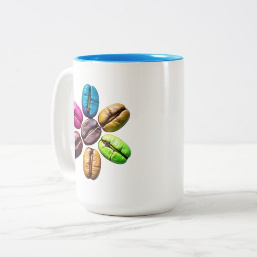 Coffee Bean Mug Tweekleurige Koffiemok (Voorkant links)