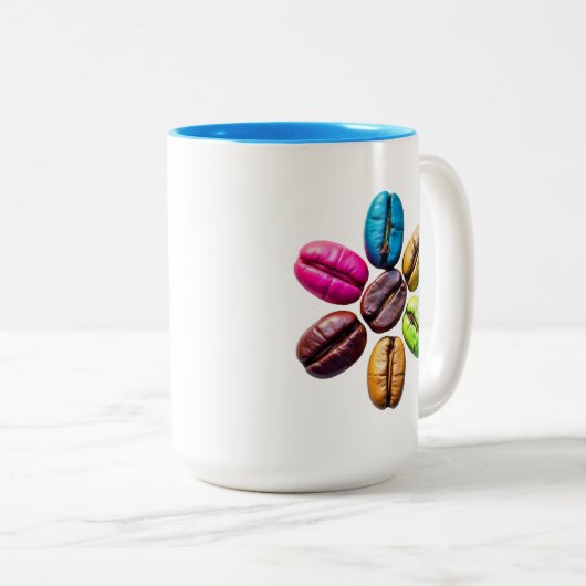 Coffee Bean Mug Tweekleurige Koffiemok (Voorkant rechts)