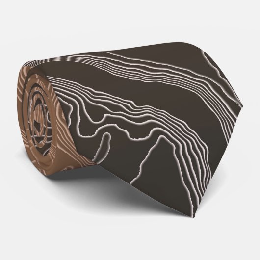 Coffee Bean Necktie Stropdas (Opgerold)