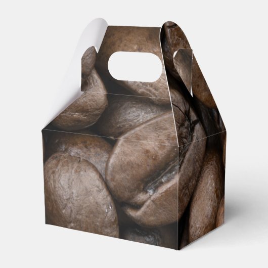 Coffee Bean Pattern Bedankdoosjes (Achterkant)