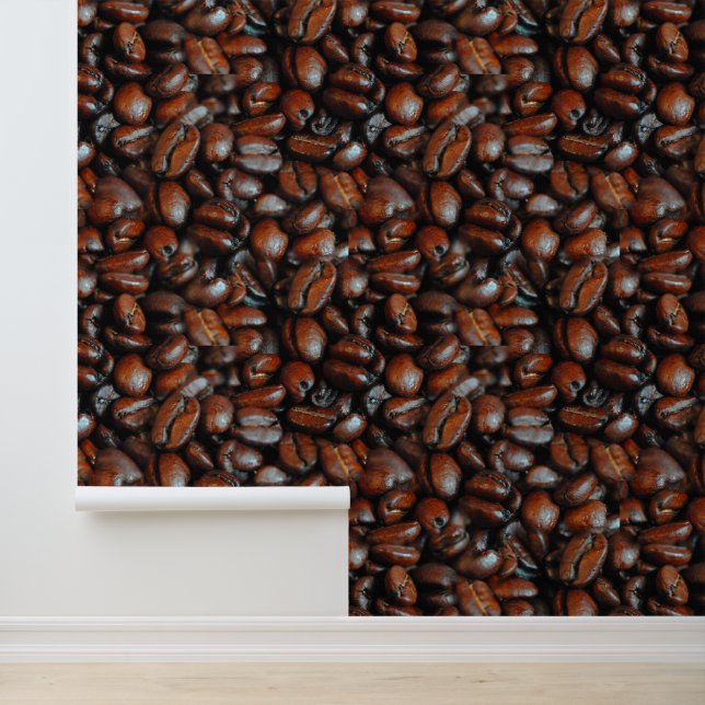 Coffee Bean Pattern Behang (Applicatie)