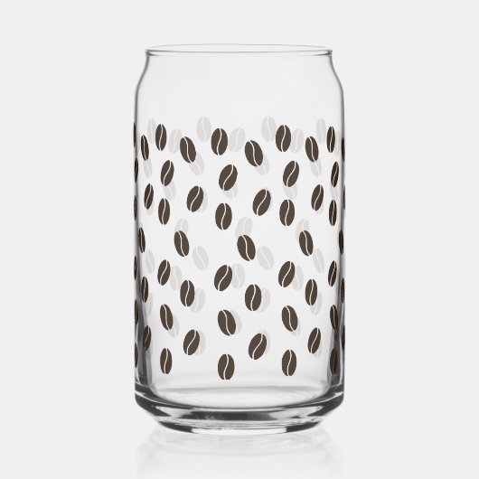 Coffee Bean Pattern Blikvorm Glas (Voorkant)