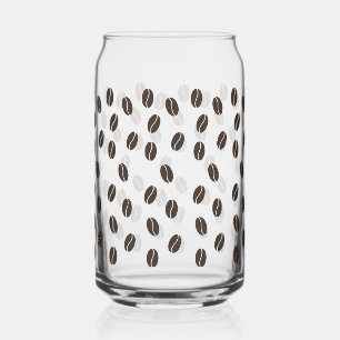 Coffee Bean Pattern Blikvorm Glas