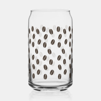 Coffee Bean Pattern Blikvorm Glas