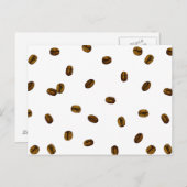 Coffee Bean Pattern Briefkaart (Voorkant / Achterkant)