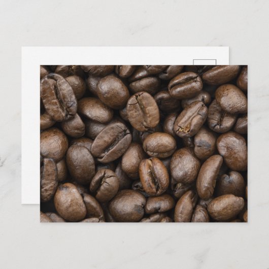 Coffee Bean Pattern Briefkaart (Voorkant / Achterkant)