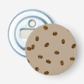 Coffee Bean Pattern Button Flesopener (Voorkant)