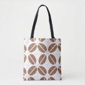 Coffee Bean Pattern Canvas tas - ideaal voor koffi (Voorkant)