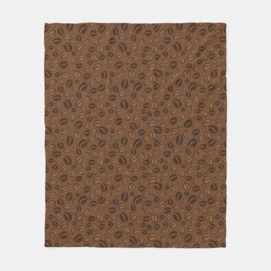 Coffee Bean Pattern Fleece Deken (Voorkant)