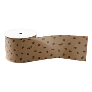Coffee Bean Pattern Grosgrain Lint