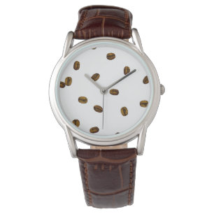 Coffee Bean Pattern Horloge
