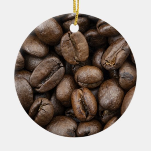 Coffee Bean Pattern Keramisch Ornament (Voorkant)