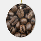 Coffee Bean Pattern Keramisch Ornament (Links)
