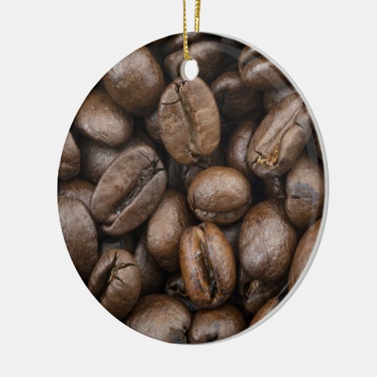 Coffee Bean Pattern Keramisch Ornament (Links)