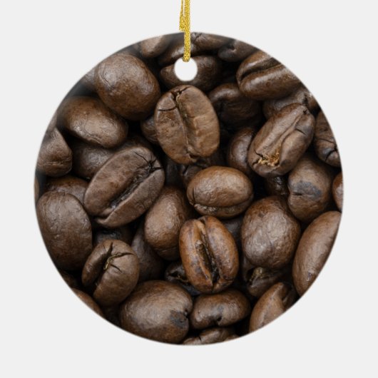 Coffee Bean Pattern Keramisch Ornament (Achterkant)
