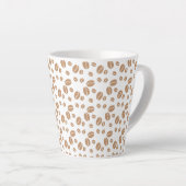 Coffee Bean Pattern Latte Mok (Rechterhoek)