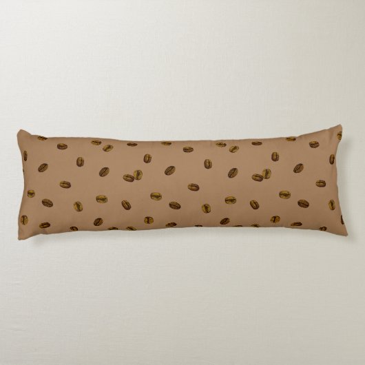 Coffee Bean Pattern Lichaamskussen (Achterkant)