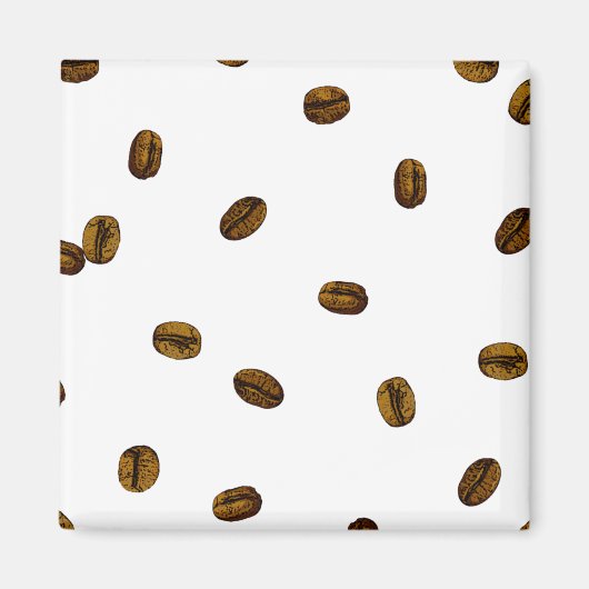 Coffee Bean Pattern Magneet (Voorkant)