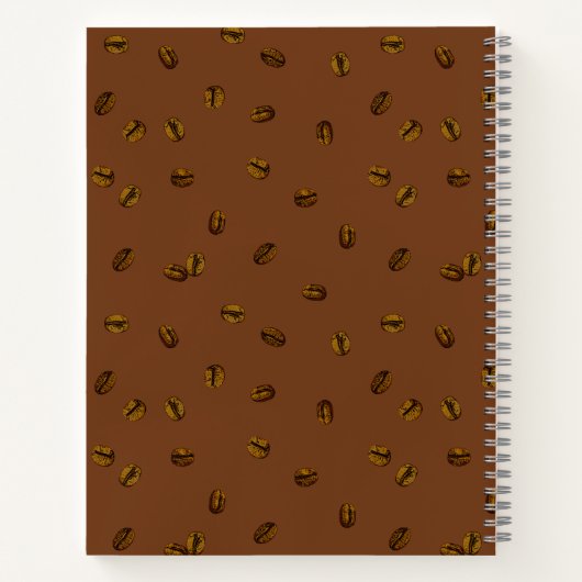 Coffee Bean Pattern Notitieboek (Achterkant)