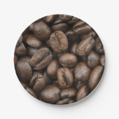 Coffee Bean Pattern Papieren Bordje (Voorkant)