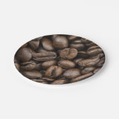 Coffee Bean Pattern Papieren Bordje (Gekanteld)