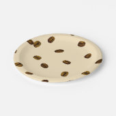 Coffee Bean Pattern Papieren Bordje (Gekanteld)