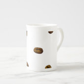 Coffee Bean Pattern Porselein Kop (Voorkant rechts)