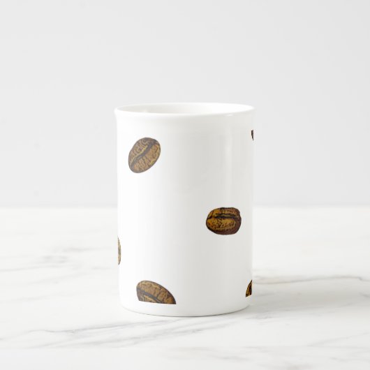 Coffee Bean Pattern Porselein Kop (Voorkant)