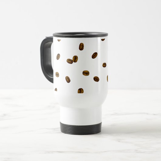 Coffee Bean Pattern Reisbeker (Voorkant links)