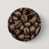 Coffee Bean Pattern Ronde Button 5,7 Cm (Voorkant)