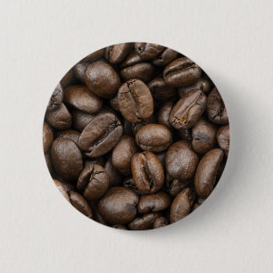 Coffee Bean Pattern Ronde Button 5,7 Cm