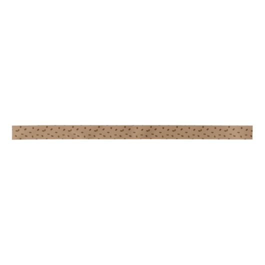 Coffee Bean Pattern Satijnen Lint (Voorkant)