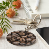 Coffee Bean Pattern Sleutelhanger (Zijkant)