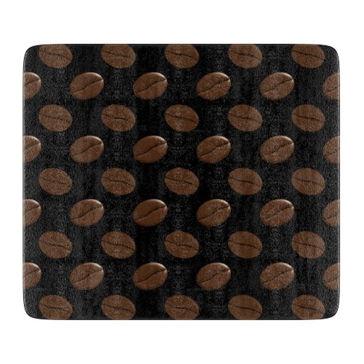Coffee Bean Pattern Snijplank (Voorkant)