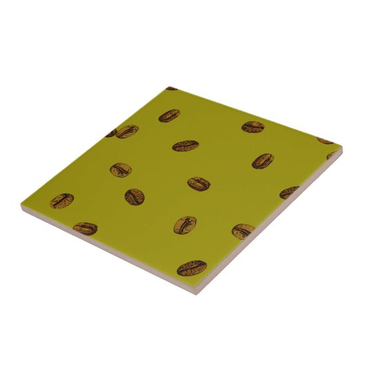 Coffee Bean Pattern Tegeltje (Zijkant)