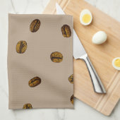 Coffee Bean Pattern Theedoek (Quarter Fold)