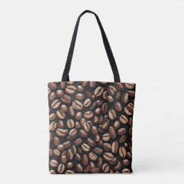Coffee Bean Pattern Tote Bag