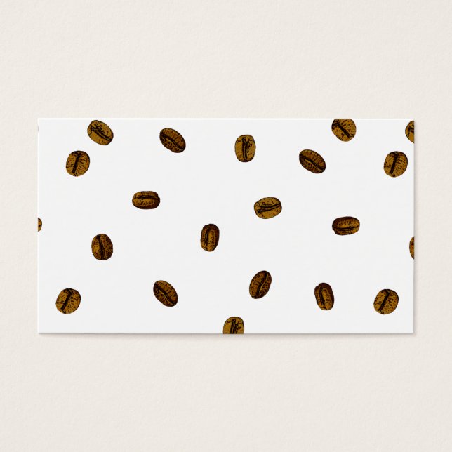 Coffee Bean Pattern Visitekaartjes (Voorkant)