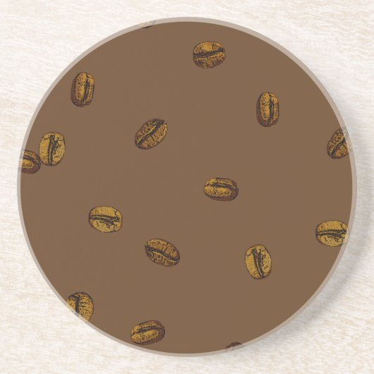 Coffee Bean Pattern Zandsteen Onderzetter (Voorkant)