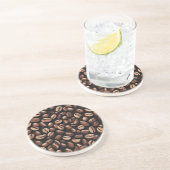 Coffee Bean Pattern Zandsteen Onderzetter (Zijkant)