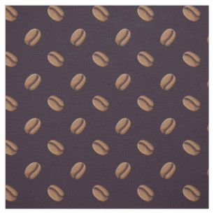 Coffee Bean Pictogram Patroon Stof