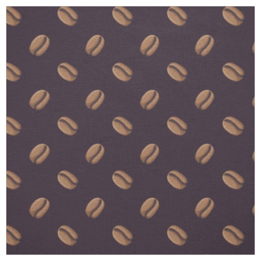 Coffee Bean Pictogram Patroon Stof (Swatch)