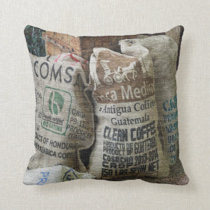 Coffee Bean Sacks-kussen Kussen