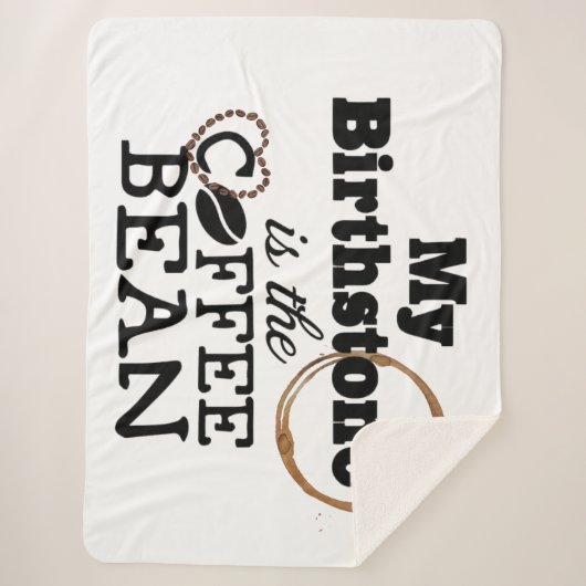 Coffee Bean Sherpa Blanket Sherpa Deken (Voorkant)
