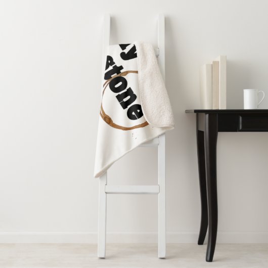 Coffee Bean Sherpa Blanket Sherpa Deken (In situ)