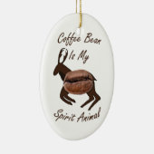 Coffee Bean Spirit Animal Keramisch Ornament (Rechts)